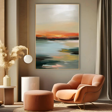 Quadro Stampa su Tela Bagliore Semplice - CupidoDesign