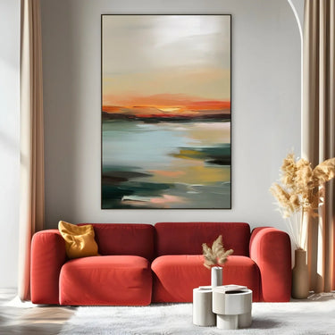 Quadro Stampa su Tela Bagliore Semplice - CupidoDesign