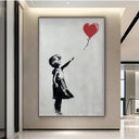 Quadro Stampa su Tela Balloon Girl, Banksy - CupidoDesign