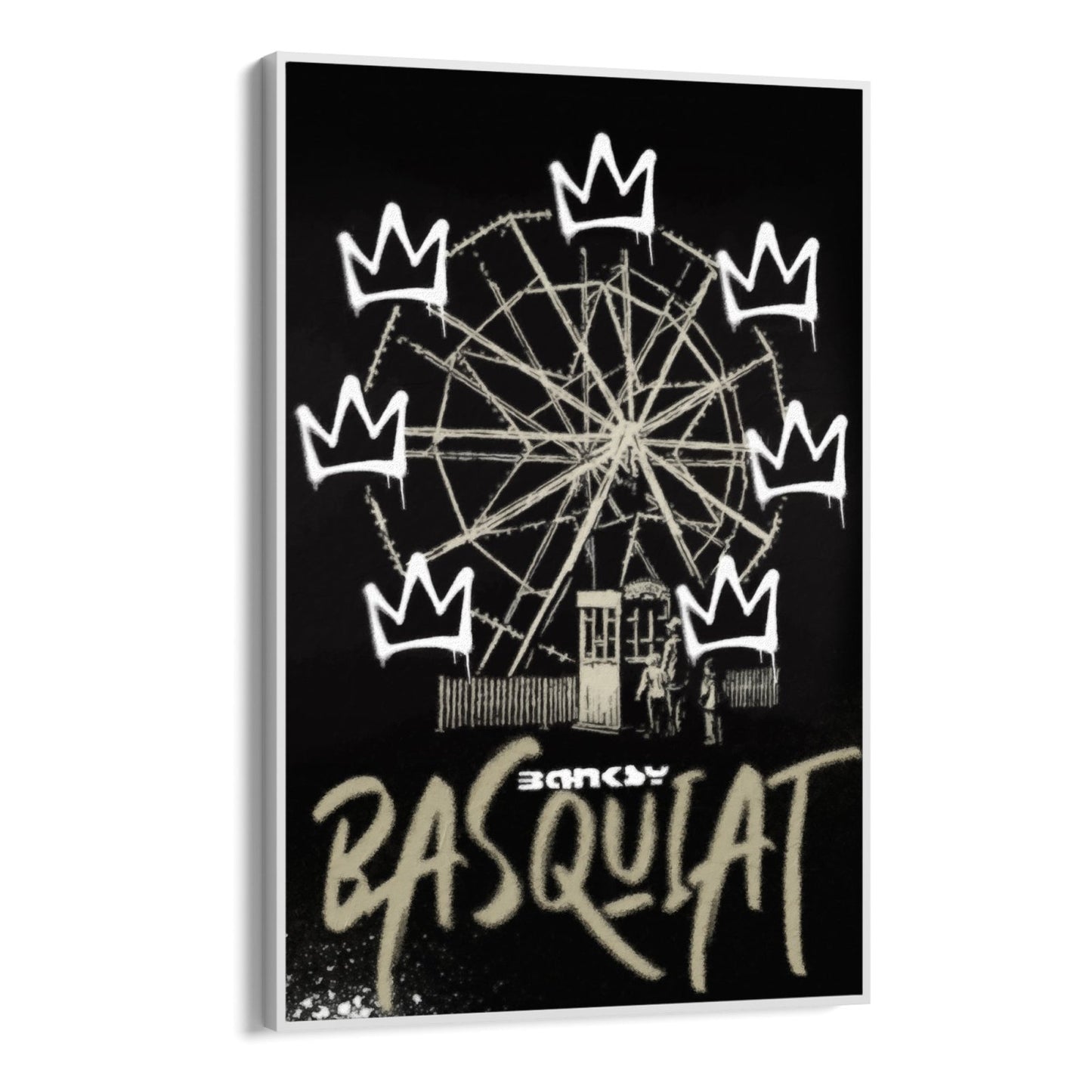 Banksy Basquiat-graffiti