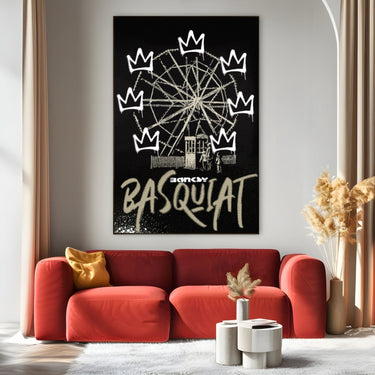 Quadro Stampa su Tela Banksy Basquiat Graffiti - CupidoDesign