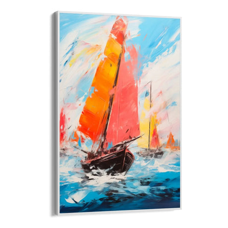 Quadro Stampa su Tela Barche nella Tempesta - CupidoDesign