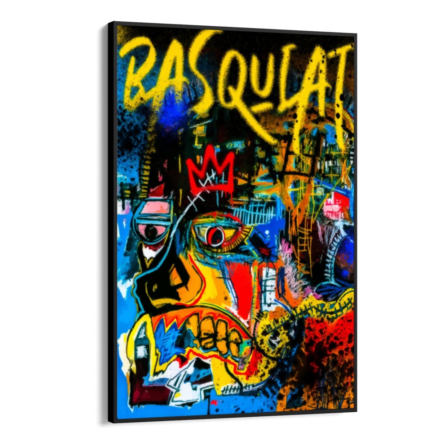 Basquiat zidna umjetnost na platnu