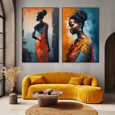 Quadro Stampa su Tela Bellezza africana - CupidoDesign