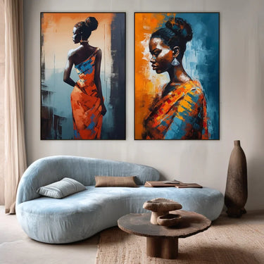 Quadro Stampa su Tela Bellezza africana - CupidoDesign