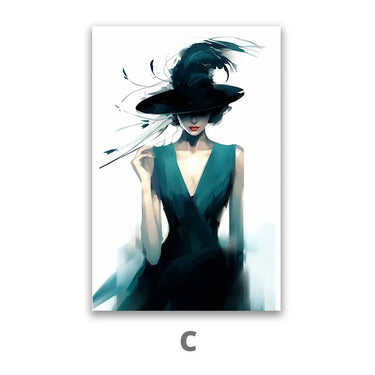 Quadro Stampa su Tela Bellezza nascosta - CupidoDesign