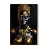 Afro-gouden schoonheid