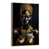 Afro-gouden schoonheid