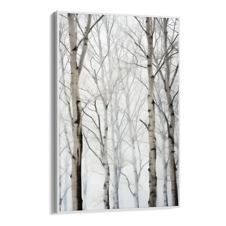 Quadro Stampa su Tela Betulle d'inverno - CupidoDesign