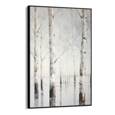 Quadro Stampa su Tela Betulle d'inverno - CupidoDesign