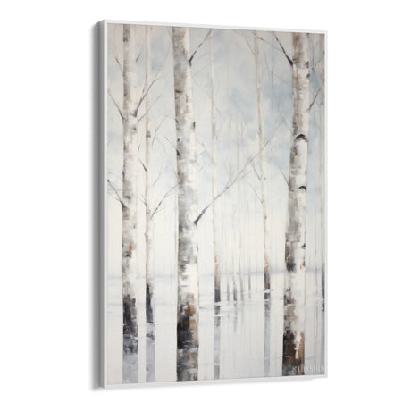 Quadro Stampa su Tela Betulle d'inverno - CupidoDesign