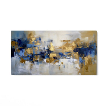Quadro Stampa su Tela Blue & Gold - CupidoDesign