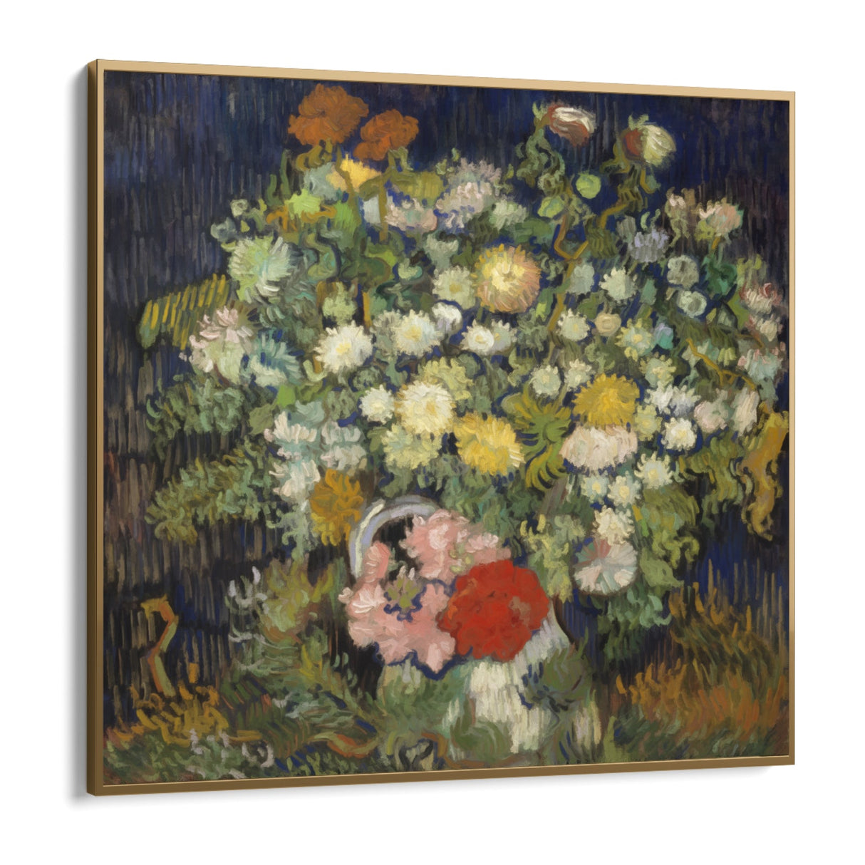 Bukett av blommor i en vas, Vincent Van Gogh