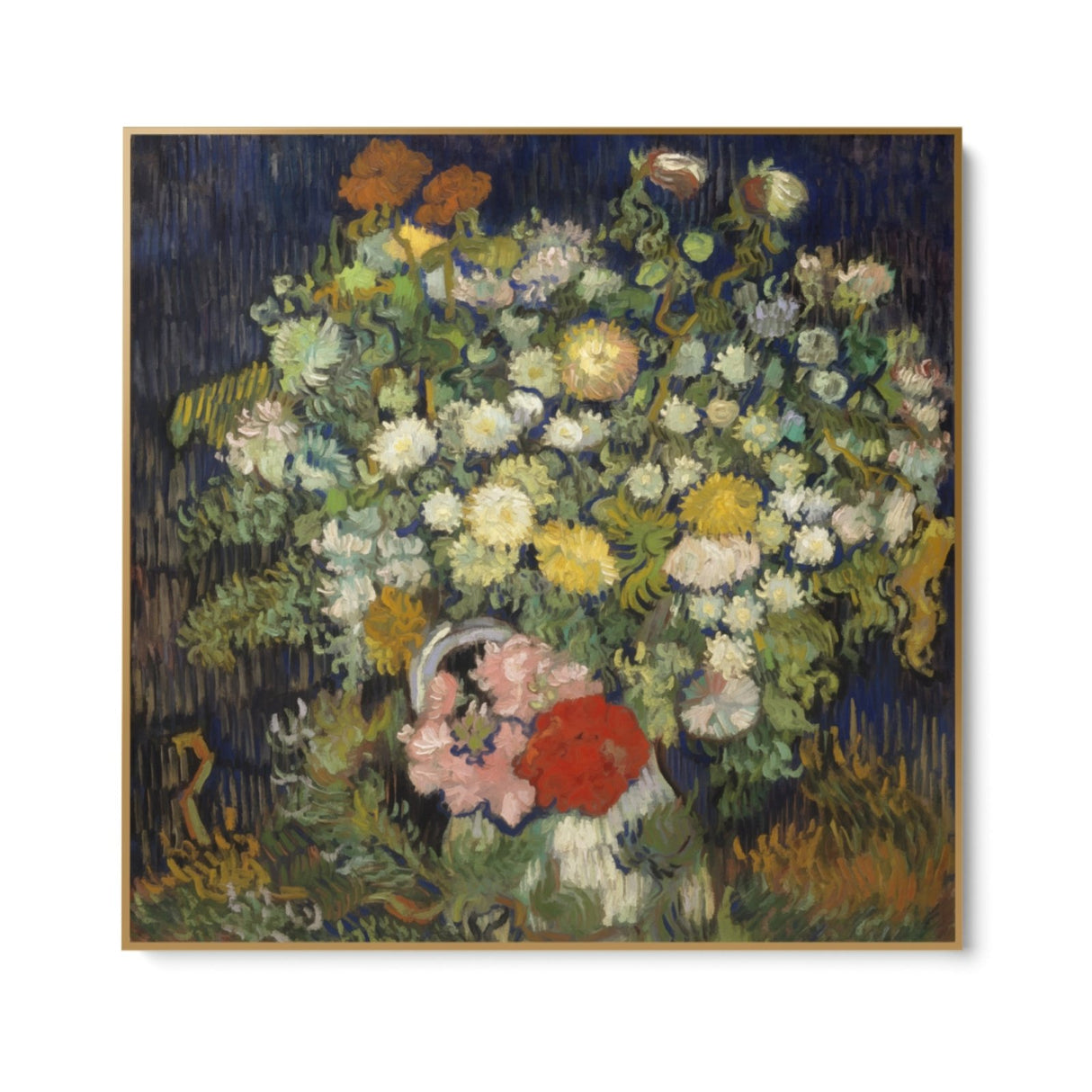 Buket blomster i en vase, Vincent Van Gogh