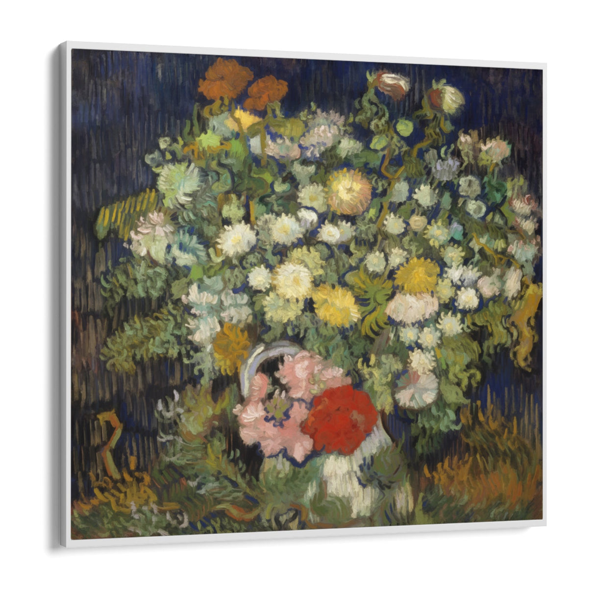 Buket blomster i en vase, Vincent Van Gogh