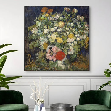 Quadro Stampa su Tela Bouquet of Flowers in a Vase, Vincent Van Gogh - CupidoDesign