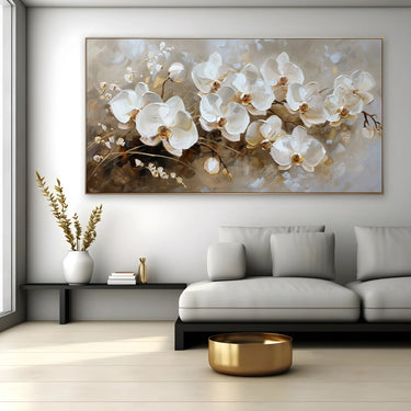 Quadro Stampa su Tela Bouquet di bianco - CupidoDesign