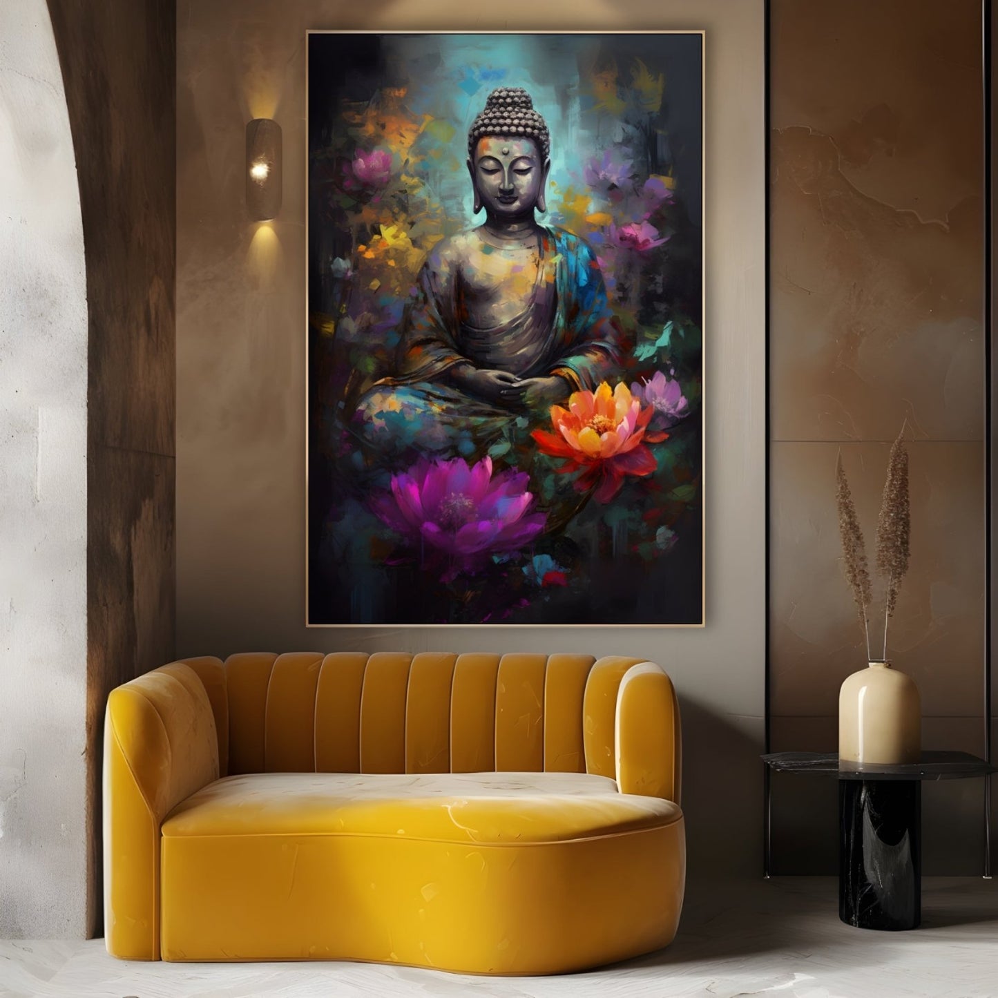 Kvetinový Budha