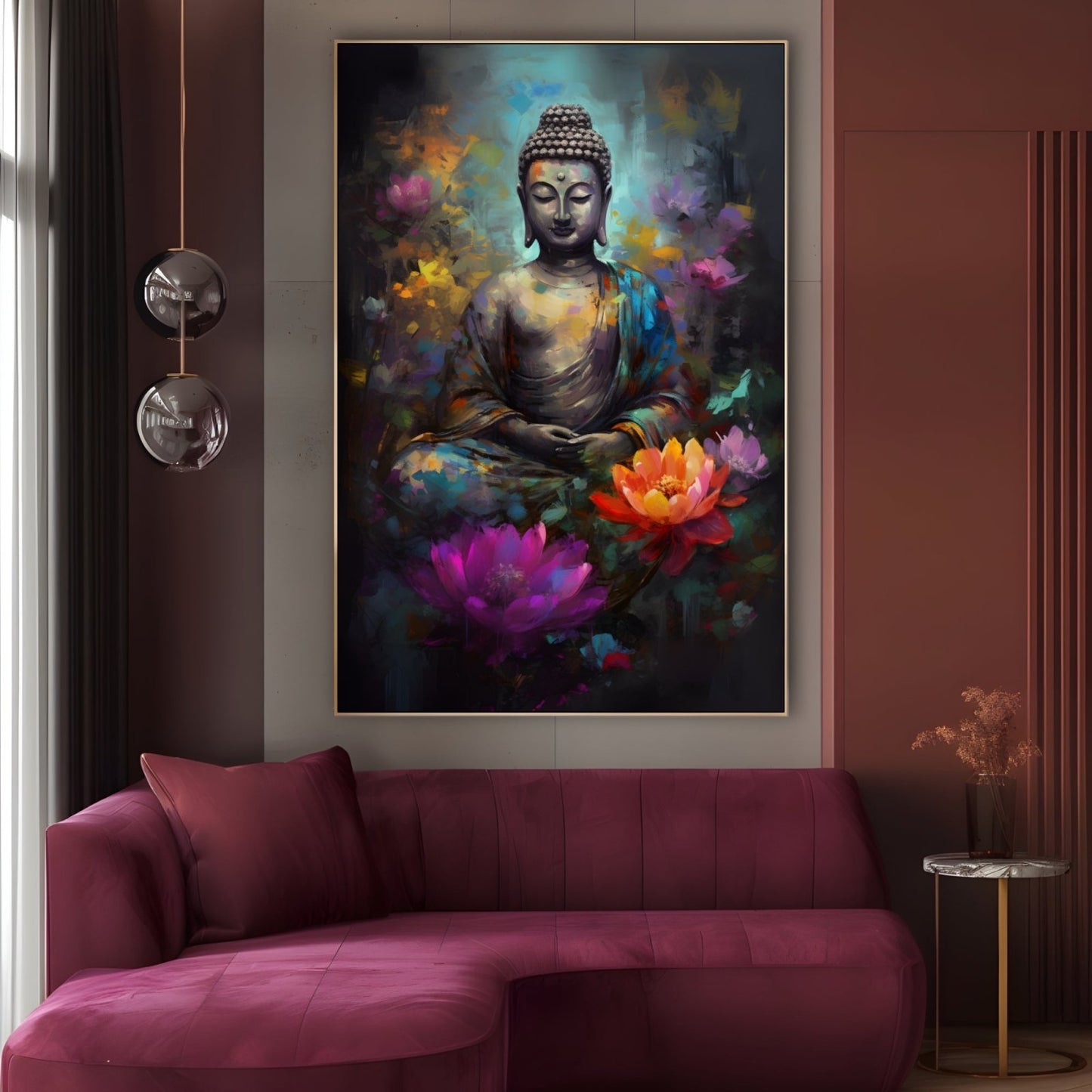 Kvetinový Budha