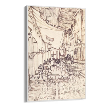 Quadro Stampa su Tela Cafe Terrace at Night, Vincent Van Gogh - CupidoDesign