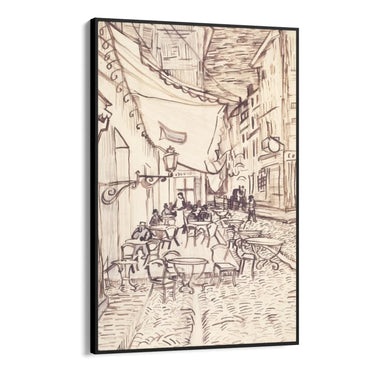 Quadro Stampa su Tela Cafe Terrace at Night, Vincent Van Gogh - CupidoDesign