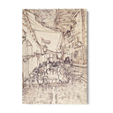 Quadro Stampa su Tela Cafe Terrace at Night, Vincent Van Gogh - CupidoDesign