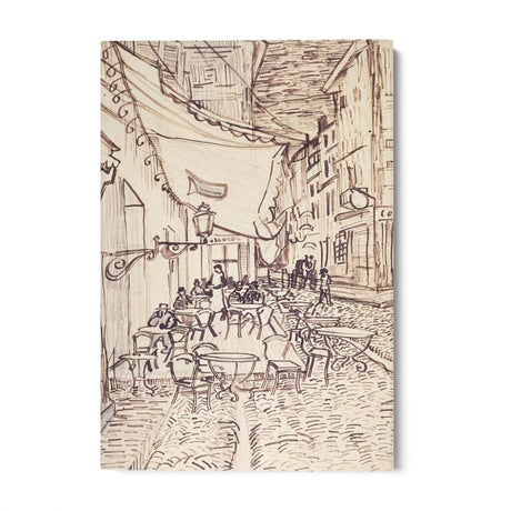 Quadro Stampa su Tela Cafe Terrace at Night, Vincent Van Gogh - CupidoDesign