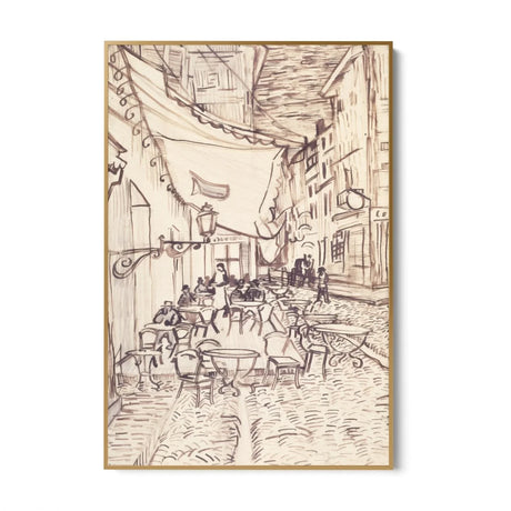 Quadro Stampa su Tela Cafe Terrace at Night, Vincent Van Gogh - CupidoDesign