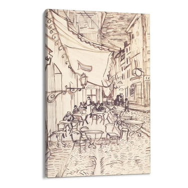 Quadro Stampa su Tela Cafe Terrace at Night, Vincent Van Gogh - CupidoDesign
