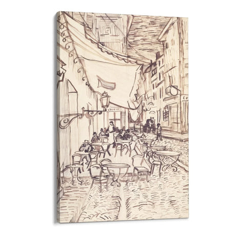 Quadro Stampa su Tela Cafe Terrace at Night, Vincent Van Gogh - CupidoDesign