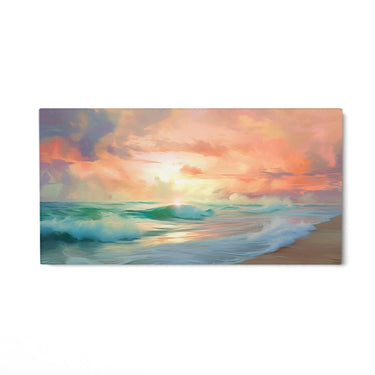 Quadro Stampa su Tela Cala al Tramonto - CupidoDesign
