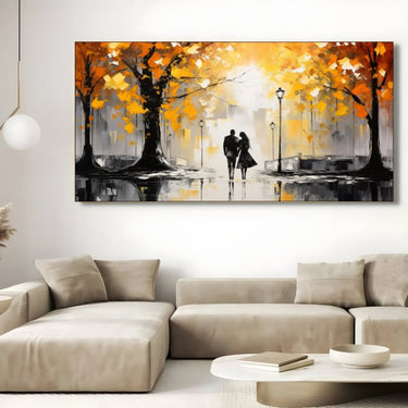 Quadro Stampa su Tela Camminata Autunnale - CupidoDesign