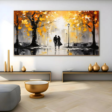 Quadro Stampa su Tela Camminata Autunnale - CupidoDesign