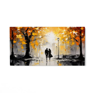 Quadro Stampa su Tela Camminata Autunnale - CupidoDesign