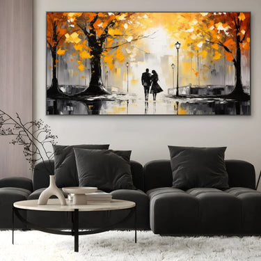 Quadro Stampa su Tela Camminata Autunnale - CupidoDesign