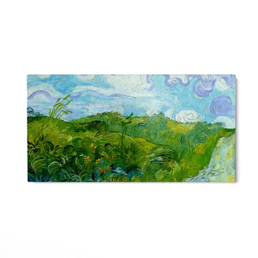 Quadro Stampa su Tela Campi di grano verde, Vincent Van Gogh - CupidoDesign