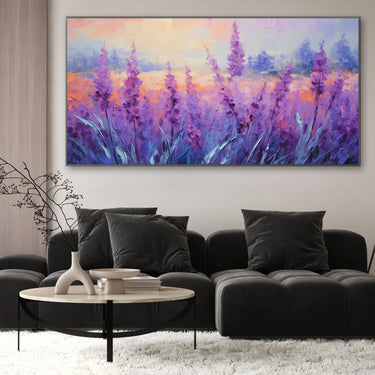 Quadro Stampa su Tela Campo di lavanda - CupidoDesign