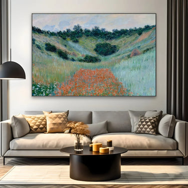 Quadro Stampa su Tela Campo di papaveri a Giverny, Claude Monet - CupidoDesign