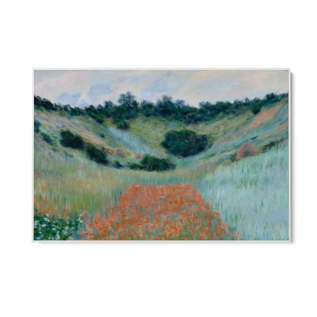 Campo di papaveri a Giverny, Claude Monet - CupidoDesign