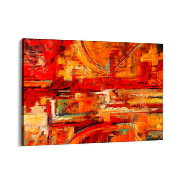 Quadro Stampa su Tela Caos di rosso - CupidoDesign