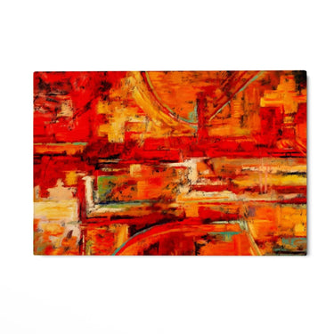 Quadro Stampa su Tela Caos di rosso - CupidoDesign