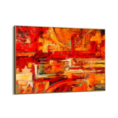 Quadro Stampa su Tela Caos di rosso - CupidoDesign