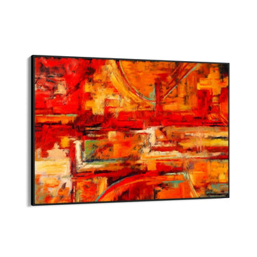 Quadro Stampa su Tela Caos di rosso - CupidoDesign