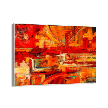 Quadro Stampa su Tela Caos di rosso - CupidoDesign
