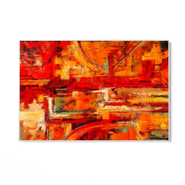 Quadro Stampa su Tela Caos di rosso - CupidoDesign