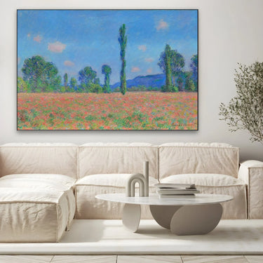Quadro Stampa su Tela Campo di Papaveri, Claude Monet - CupidoDesign