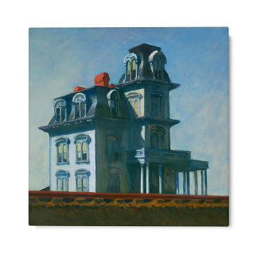Quadro Stampa su Tela Casa lungo la ferrovia, Edward Hopper - CupidoDesign