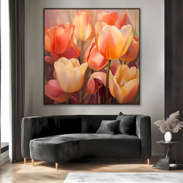 Quadro Stampa su Tela Cascate di Fiori Incantati - CupidoDesign