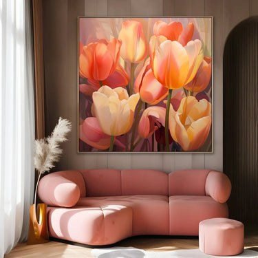 Quadro Stampa su Tela Cascate di Fiori Incantati - CupidoDesign