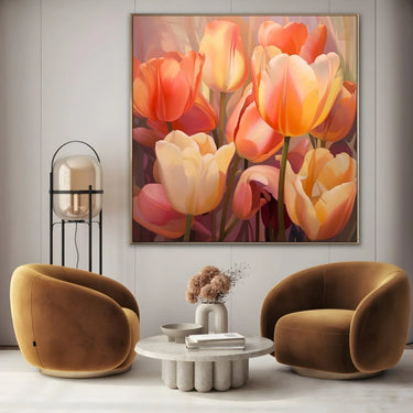 Quadro Stampa su Tela Cascate di Fiori Incantati - CupidoDesign